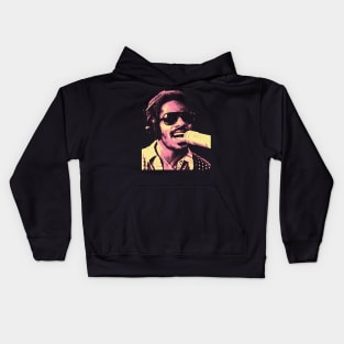 Singer Stevie Wonder Pink Kids Hoodie